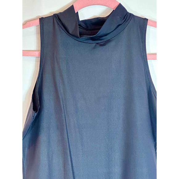 Mono b High Cowl Neck Sleeveless Bodysuit Black M - Picture 6 of 10